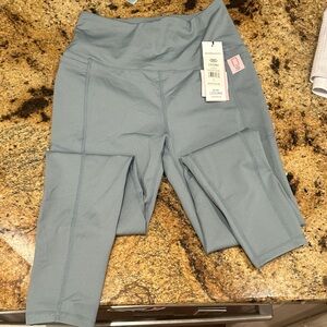 High-Waist woman’s Active Leggings in Dusty Blue cobalt blue